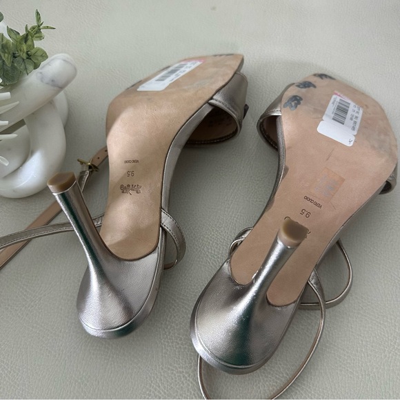 COACH Kyra Metallic Leather Sandal - Picture 15 of 16